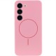 Чохол Silicone Cover Lakshmi Full Camera (AA) with MagFit для Samsung Galaxy S23 Рожевий / Light pink
