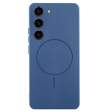 Чохол Silicone Cover Lakshmi Full Camera (AA) with MagFit для Samsung Galaxy S23 Синій / Navy blue
