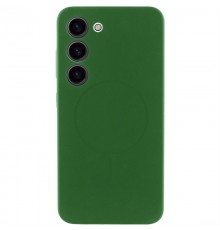 Чохол Silicone Cover Lakshmi Full Camera (AA) with MagFit для Samsung Galaxy S23 Зелений / Dark green