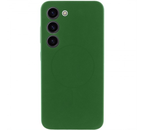 Чохол Silicone Cover Lakshmi Full Camera (AA) with MagFit для Samsung Galaxy S23 Зелений / Dark green Чохол Silicone Cover Lakshmi Full Camera (AA) with MagFit для Samsung Galaxy S23 Зелений / Dark green