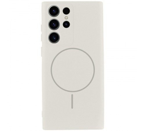 Чохол Silicone Cover Lakshmi Full Camera (AA) with MagFit для Samsung Galaxy S23 Ultra Білий / White Чохол Silicone Cover Lakshmi Full Camera (AA) with MagFit для Samsung Galaxy S23 Ultra Білий / White