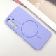 Чохол Silicone Cover Lakshmi Full Camera (AA) with MagFit для Samsung Galaxy S24 Бузковий / Dasheen