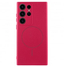 Чохол Silicone Cover Lakshmi Full Camera (AA) with MagFit для Samsung Galaxy S24 Ultra Червоний / Rose Red