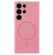 Чохол Silicone Cover Lakshmi Full Camera (AA) with MagFit для Samsung Galaxy S24 Ultra Рожевий / Light pink