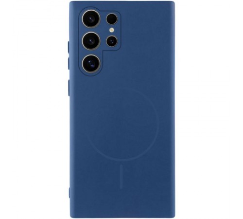 Чохол Silicone Cover Lakshmi Full Camera (AA) with MagFit для Samsung Galaxy S25 Ultra Синій / Navy blue