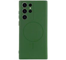 Чохол Silicone Cover Lakshmi Full Camera (AA) with MagFit для Samsung Galaxy S25 Ultra Зелений / Dark green