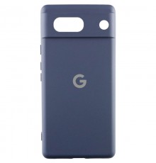 Чохол Silicone Cover Lakshmi Full Camera (AA) with logo для Google Pixel 9a Синій / Midnight blue