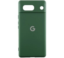 Чохол Silicone Cover Lakshmi Full Camera (AA) with logo для Google Pixel 9a Зелений / Dark green
