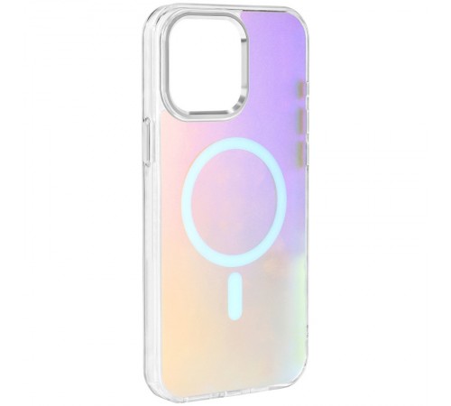 Чохол TPU Lunar Glow (MagFit) для Apple iPhone 13 / 14 (6.1") Silver White Чохол TPU Lunar Glow (MagFit) для Apple iPhone 13 / 14 (6.1") Silver White