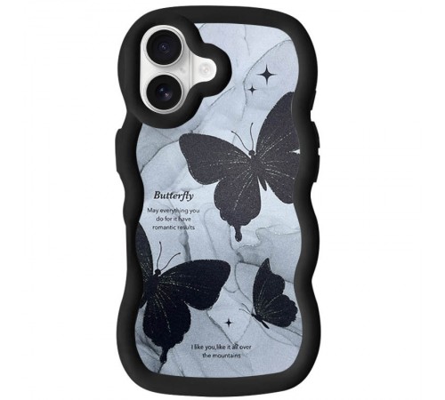 Чохол TPU Cloudy Pictures для Apple iPhone 16 (6.1") Butterflies