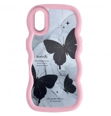 Чохол TPU Cloudy Pictures для Apple iPhone XR (6.1") Butterflies Pink