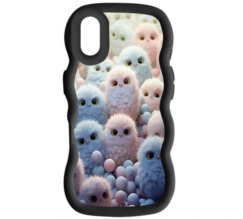 Чохол TPU Cloudy Pictures для Apple iPhone XR (6.1") Owls Black Чохол TPU Cloudy Pictures для Apple iPhone XR (6.1") Owls Black
