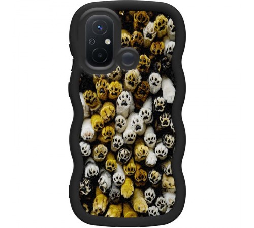 Чохол TPU Cloudy Pictures для Xiaomi Redmi 12C / Poco C55 Paws