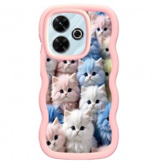 Чохол TPU Cloudy Pictures для Xiaomi Redmi 13 4G/5G / Poco M6 4G Kittens