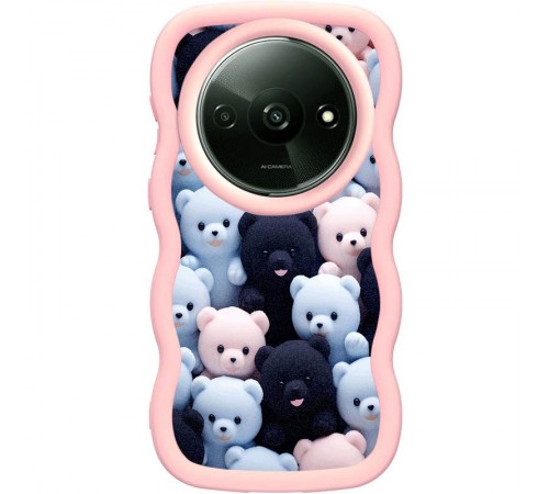 Чохол TPU Cloudy Pictures для Xiaomi Redmi A3 / Poco C61 4G Bears Чохол TPU Cloudy Pictures для Xiaomi Redmi A3 / Poco C61 4G Bears