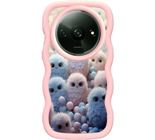 Чохол TPU Cloudy Pictures для Xiaomi Redmi A3 / Poco C61 4G Owls Чохол TPU Cloudy Pictures для Xiaomi Redmi A3 / Poco C61 4G Owls