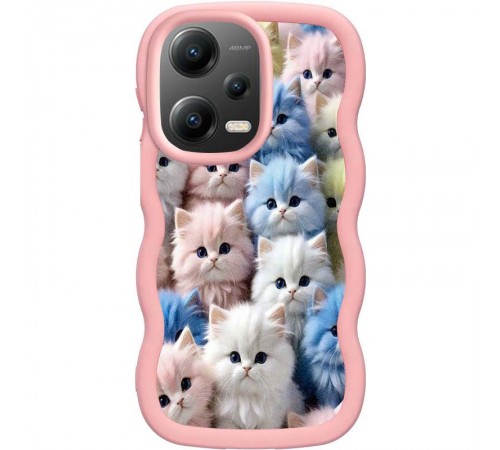 Чохол TPU Cloudy Pictures для Xiaomi Poco X5 5G / Redmi Note 12 5G Kittens Чохол TPU Cloudy Pictures для Xiaomi Poco X5 5G / Redmi Note 12 5G Kittens