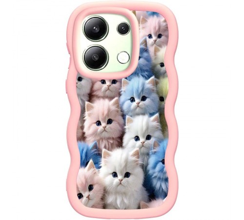 Чохол TPU Cloudy Pictures для Xiaomi Redmi Note 13 Pro 4G / Poco M6 Pro 4G Kittens