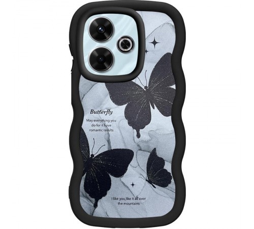 Чохол TPU Cloudy Pictures для Xiaomi Redmi Note 14 5G Butterflies Чохол TPU Cloudy Pictures для Xiaomi Redmi Note 14 5G Butterflies