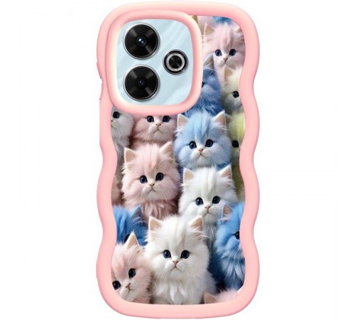Чохол TPU Cloudy Pictures для Xiaomi Redmi Note 14 5G Kittens Чохол TPU Cloudy Pictures для Xiaomi Redmi Note 14 5G Kittens