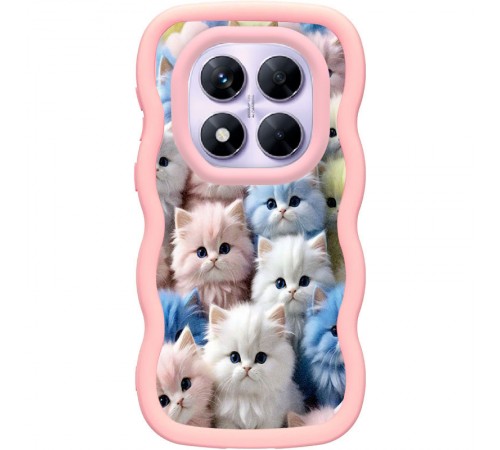 Чохол TPU Cloudy Pictures для Xiaomi Redmi Note 14 Pro 5G / Poco X7 Kittens Чохол TPU Cloudy Pictures для Xiaomi Redmi Note 14 Pro 5G / Poco X7 Kittens