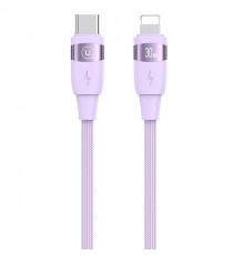 Дата кабель Usams US-SJ635 U85 Type-C to Lightning 30W (2m) Purple