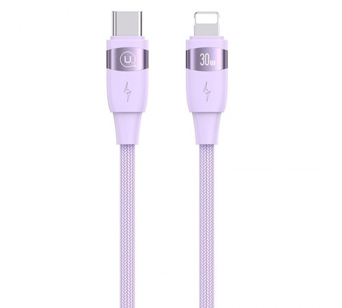 Дата кабель Usams US-SJ635 U85 Type-C to Lightning 30W (2m) Purple