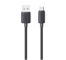 Дата кабель Usams US-SJ690 Striped KY Ser. USB to MicroUSB 2A (1m) Black