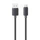 Дата кабель Usams US-SJ690 Striped KY Ser. USB to MicroUSB 2A (1m) Black