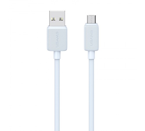 Дата кабель Usams US-SJ690 Striped KY Ser. USB to MicroUSB 2A (1m) Blue