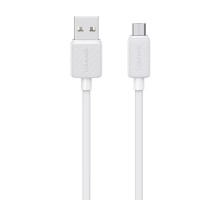 Дата кабель Usams US-SJ690 Striped KY Ser. USB to MicroUSB 2A (1m) White