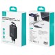 МЗП Usams US-CC299 GaN With Retractable Type-C Cable Xiang Ser. 65W (1USB-A/1C) Black
