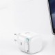 МЗП Usams US-CC202 GaN With Type-C Magnetic Retractable Cable Module XMF Ser. 35W (2USB-C) White