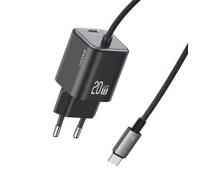 МЗП Usams US-CC261 GaN JC Ser. 20W (2USB-C) + кабель Type-C to Type-C Black