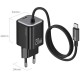МЗП Usams US-CC261 GaN JC Ser. 20W (2USB-C) + кабель Type-C to Type-C Black