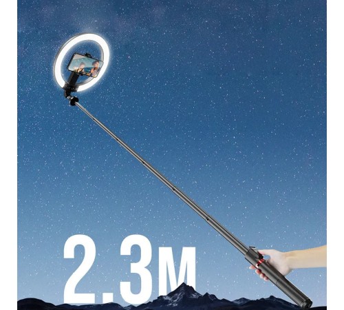 Кільцева LED-лампа для селфі Usams US-ZB323 10-inch Fill Light 1200mAh Black Кільцева LED-лампа для селфі Usams US-ZB323 10-inch Fill Light 1200mAh Black