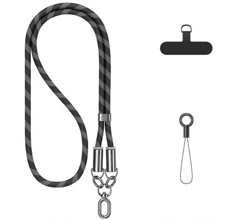Дата кабель-шнурок Usams US-SJ745 Type-C to Type-C 60W (1.2m) Black