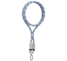 Дата кабель-шнурок Usams US-SJ745 Type-C to Type-C 60W (1.2m) Blue