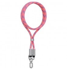 Дата кабель-шнурок Usams US-SJ745 Type-C to Type-C 60W (1.2m) Pink