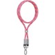 Дата кабель-шнурок Usams US-SJ745 Type-C to Type-C 60W (1.2m) Pink