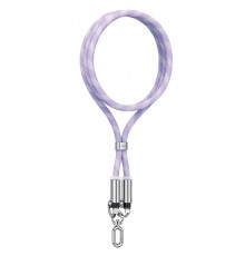 Дата кабель-шнурок Usams US-SJ745 Type-C to Type-C 60W (1.2m) Purple