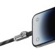 Дата кабель-шнурок Usams US-SJ746 Type-C to Lightning 30W (1.2m) Black