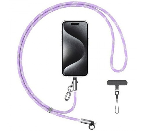 Дата кабель-шнурок Usams US-SJ746 Type-C to Lightning 30W (1.2m) Purple Дата кабель-шнурок Usams US-SJ746 Type-C to Lightning 30W (1.2m) Purple