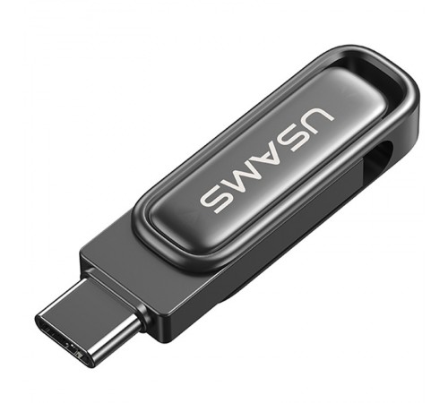 Флеш накопичувач USAMS US-ZB349 USB3.2 Type-C High-Speed Flash Drive With Dual Ports 256Gb Tarnish