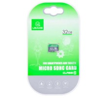 Карта пам'яті USAMS US-ZB094 TF High Speed Card 32 Gb (по adapter) Green
