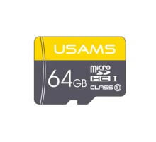 Карта пам'яті USAMS US-ZB095 TF High Speed Card 64 Gb (по adapter) Yellow
