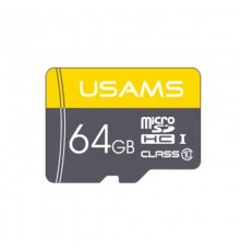 Карта пам'яті USAMS US-ZB095 TF High Speed Card 64 Gb (по adapter) Yellow