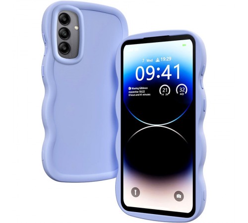 Чохол TPU Ripple для Samsung Galaxy S24 FE Lilac Blue Чохол TPU Ripple для Samsung Galaxy S24 FE Lilac Blue