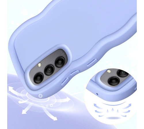Чохол TPU Ripple для Samsung Galaxy S24 FE Lilac Blue Чохол TPU Ripple для Samsung Galaxy S24 FE Lilac Blue