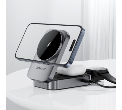 БЗП Acefast E22 desktop 3-in-1 Metal gray БЗП Acefast E22 desktop 3-in-1 Metal gray